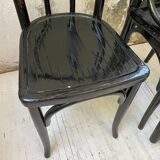 Lot 11 black Baumann bistro chairs