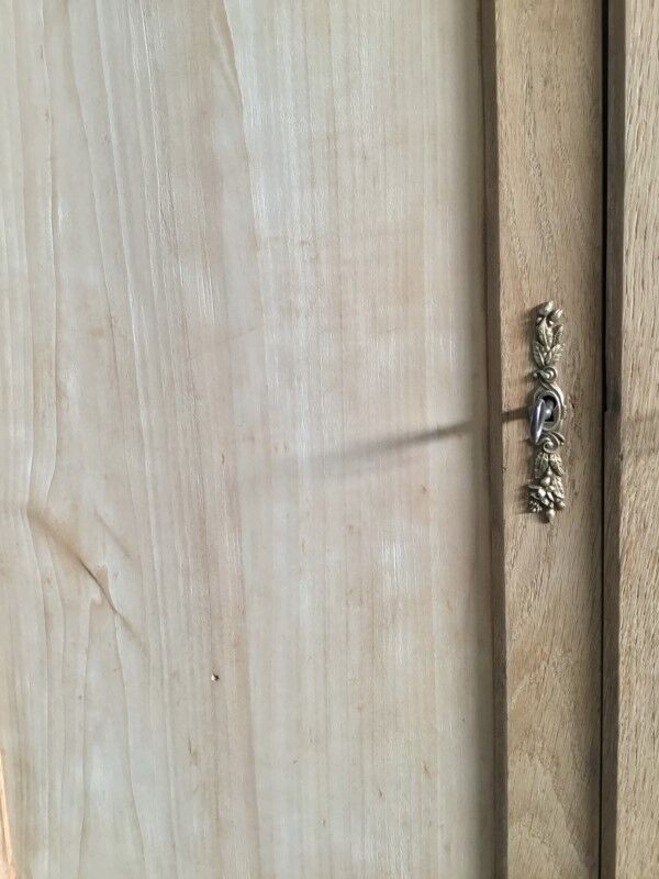 Raw wood hotel cabinet