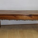 Louis XV style farmhouse table in cherry wood 19th century