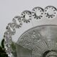 Coupe à fruits sur pied en verre moulé