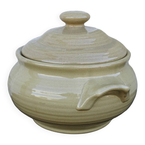 Soupière vintage française - jaune