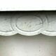 Veined white marble fireplace "model Pompadour a right jambage"