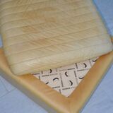 Roche Bobois leather pouf, 1970s