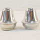 Pair of salt pans and its plate in solid silver 925 montenegro