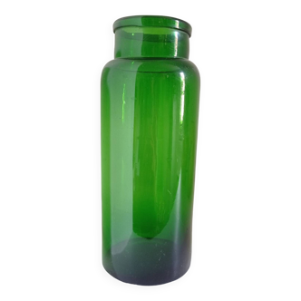 Blown glass medicine jar