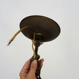 Old hot air balloon chandelier, glass grapevines