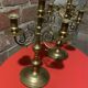 Pair of brass candlesticks