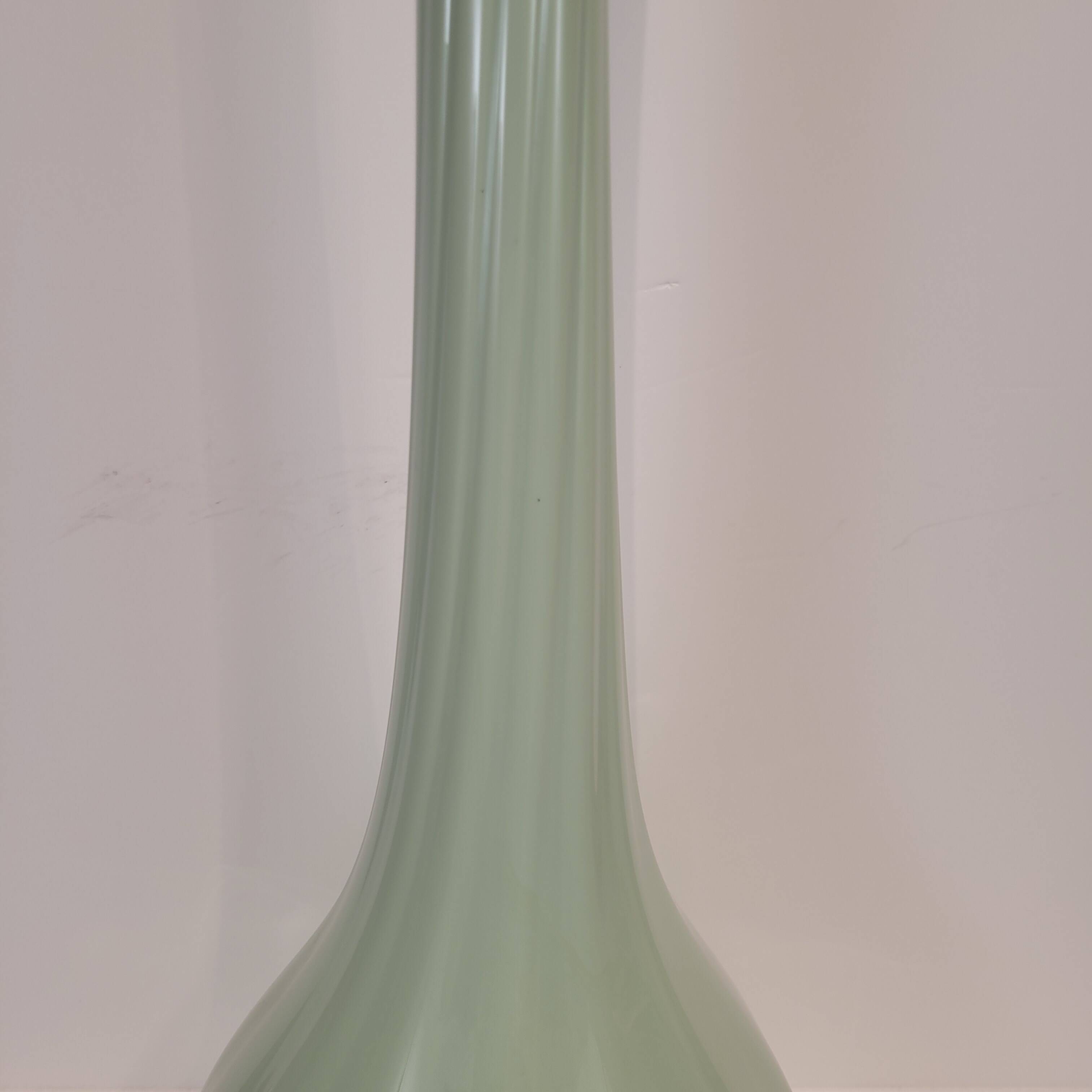Vase / Verre Soliflore, vert céladon, 70's - France