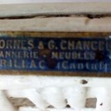Chaise basse en rotin 1900