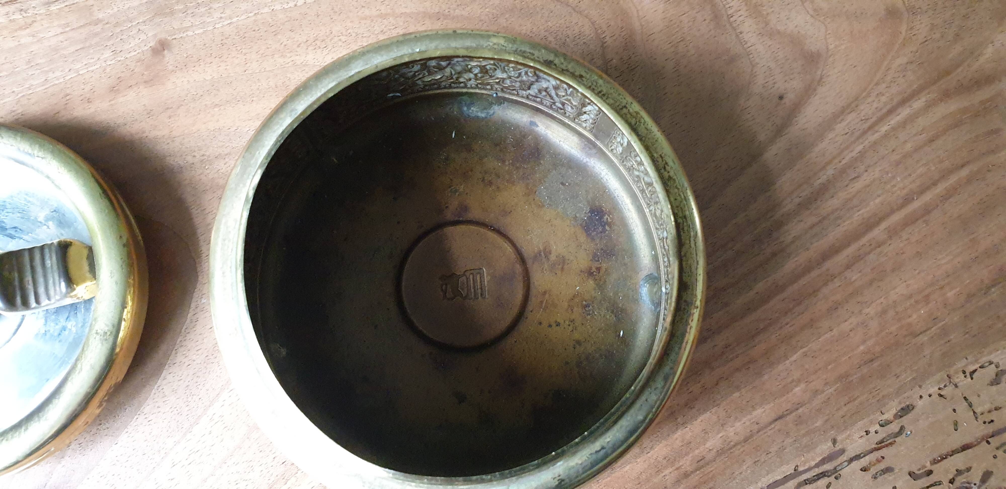Ehrard Schleuderascher brass wheeled ashtray 1960s