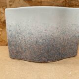 Antique vase virebent white porcelain speckled blue pink vintage