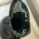 Sculptural pitcher Vallauris in glazed ceramic green and brown, France