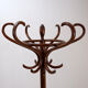 Vintage curved wooden parrot coat rack