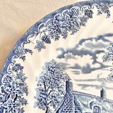 Blue English flat plates cottage