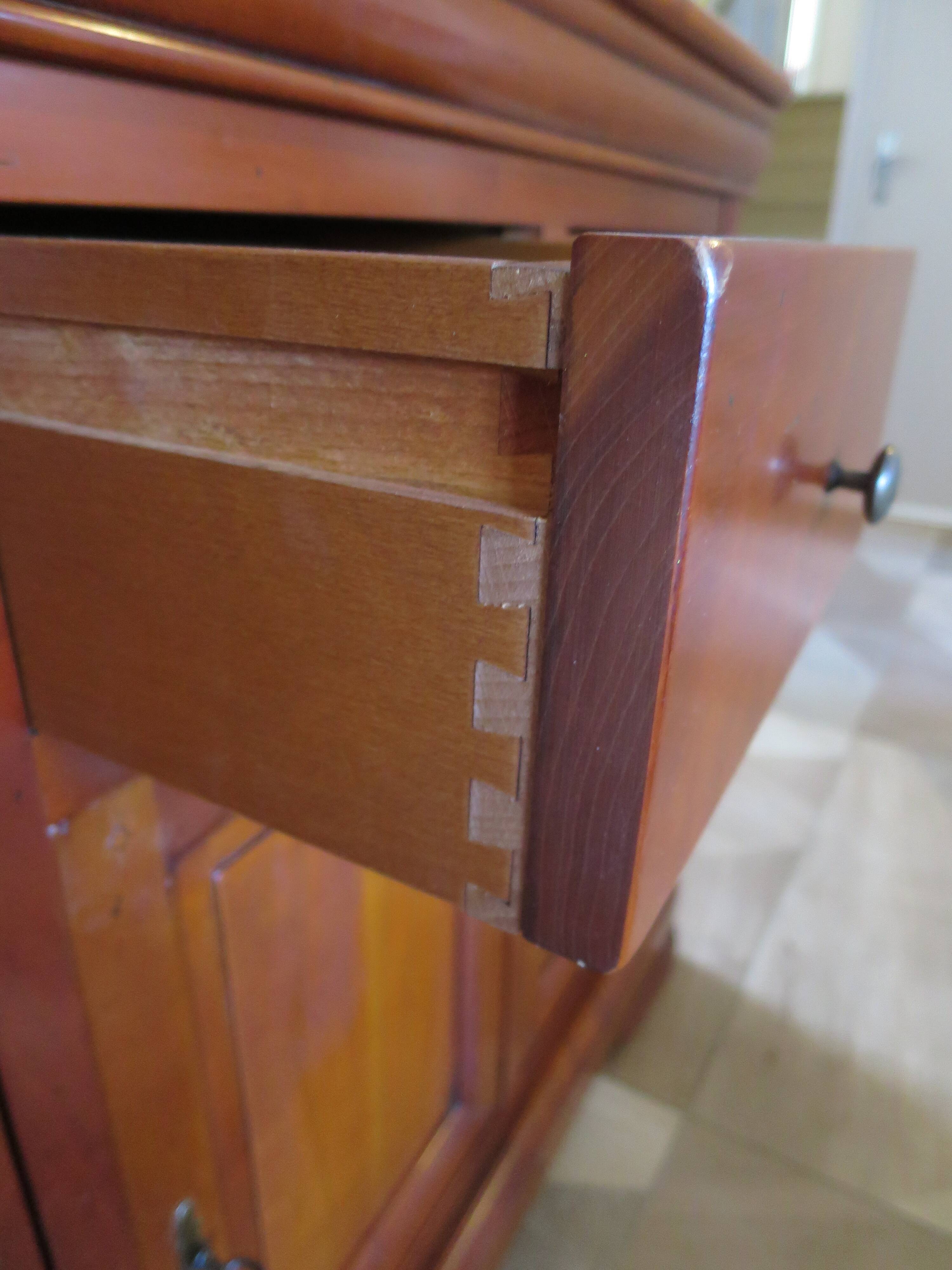 Sideboard - Long entrance cabinet - 1 drawer - 3 doors - solid wood - Louis Philippe