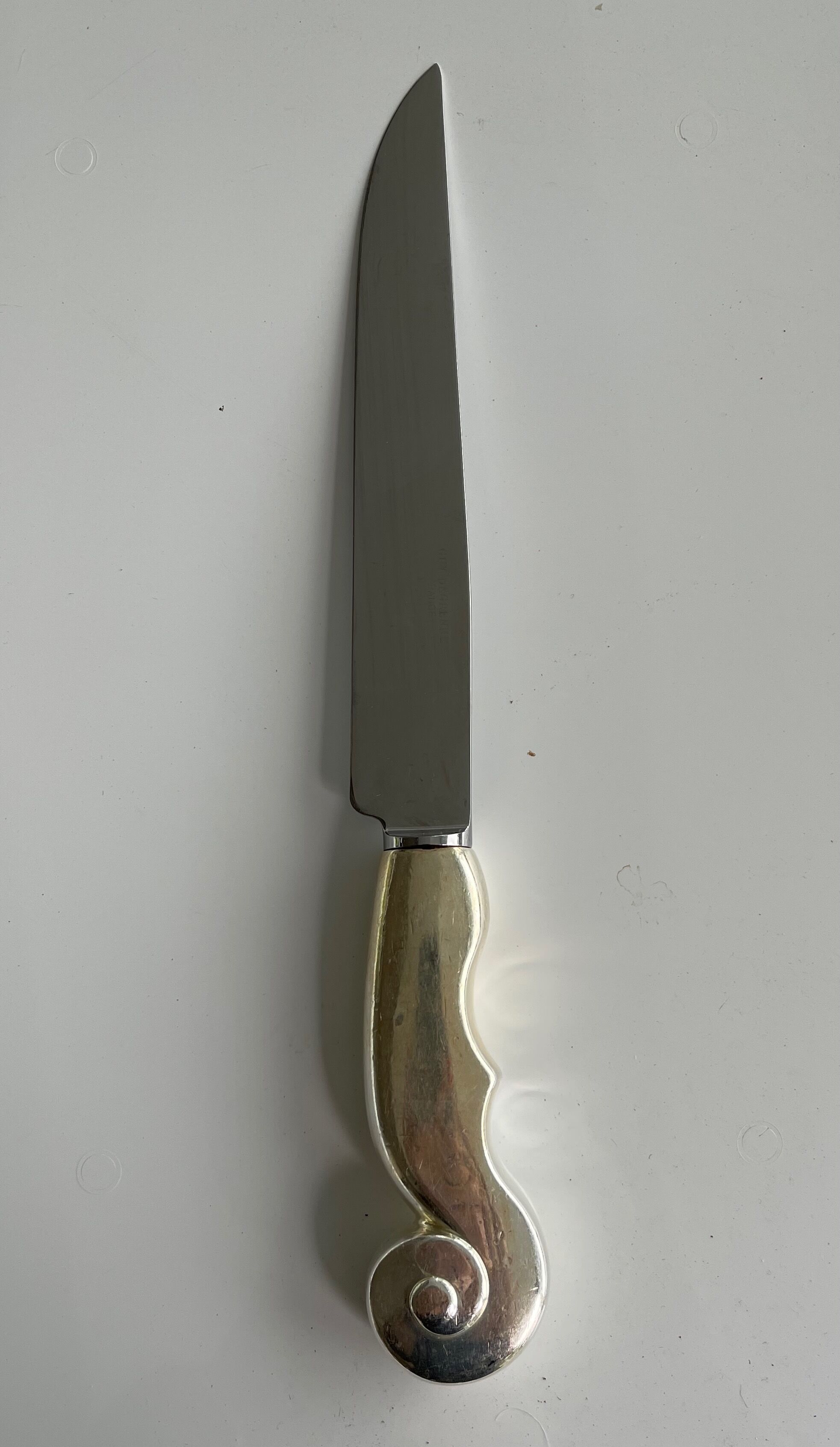 Arman 1928-2005 and Guy Degrenne service knife "Art of music"