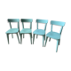 Lot de 4 chaises bistrot vertes