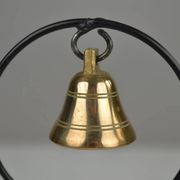 Four-Candle Candelabra with Brass Bell — Ystad-Metall, Sweden, 1950s