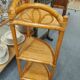 Corner shelf in rattan