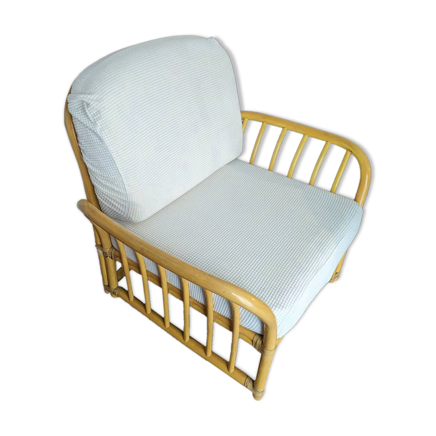 Rattan armchair from Maison Maugrion