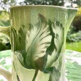 Antique Longwy Tulip Pitcher