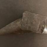 Brutalist metal ashtray or empty pocket signed R. Roux, 1950