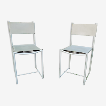 Pair of spaghetti chairs 1980 edition Alias