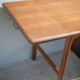 American wood desk, desk with drawers and folding extension, 50s