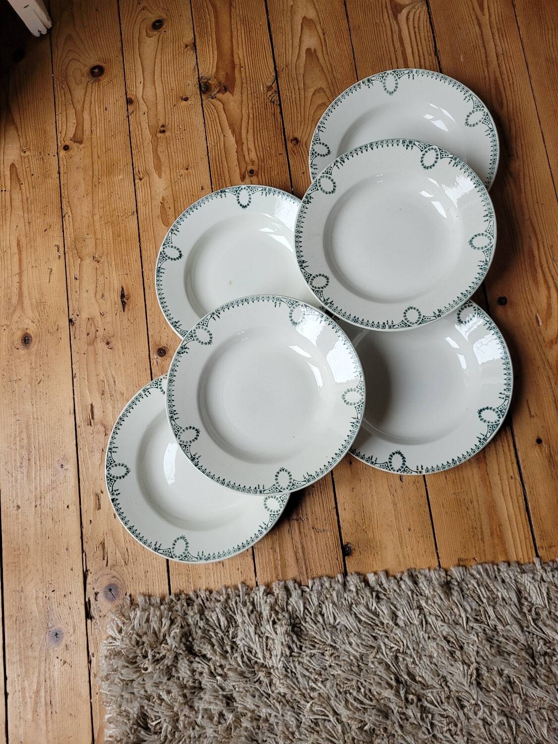 Lot n°1 of 6 soup plates 418 St Amand