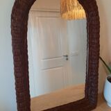 Old wicker mirror