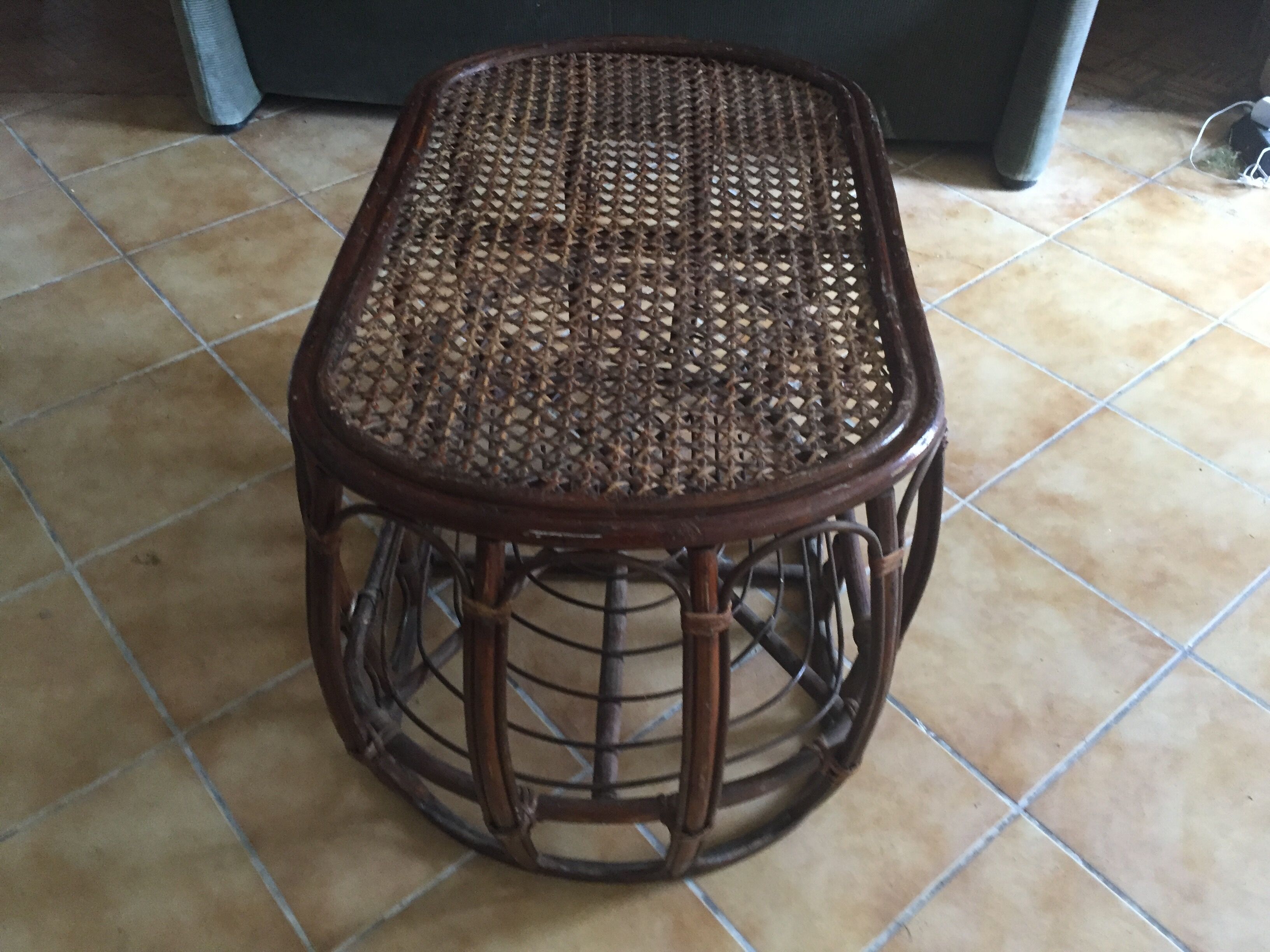 Rattan coffee table