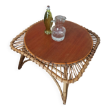 Rattan coffee table