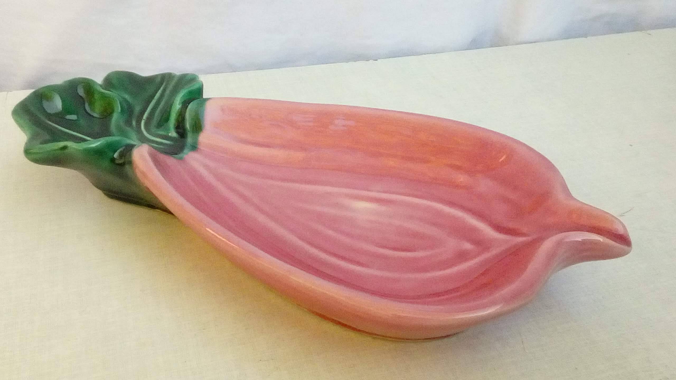 Radish dish in vallauris ceramic covain