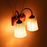 Vintage teak wall lamp for bedside, wall lamp Sweden 1960s