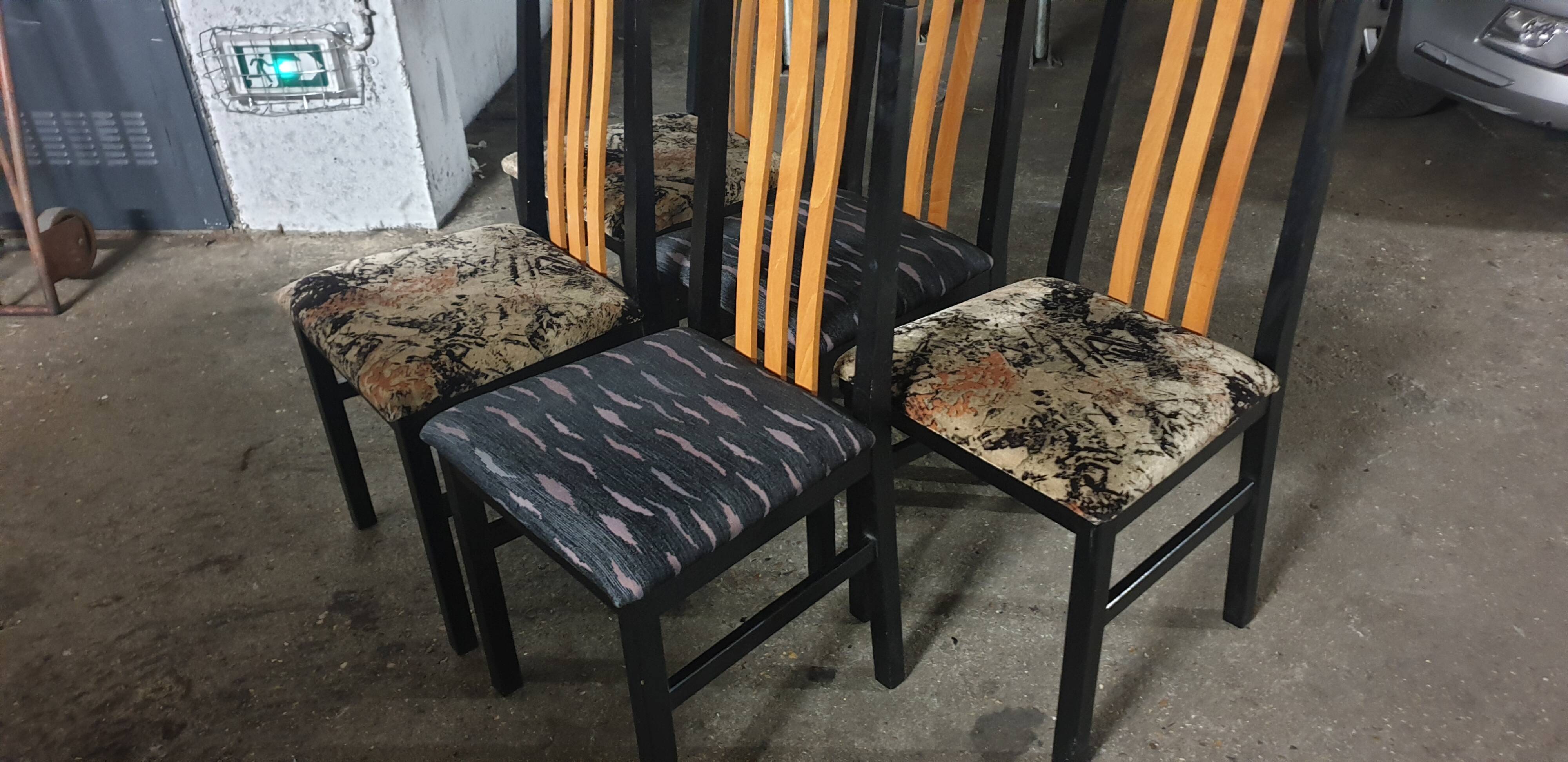 5 chairs design period 70/80