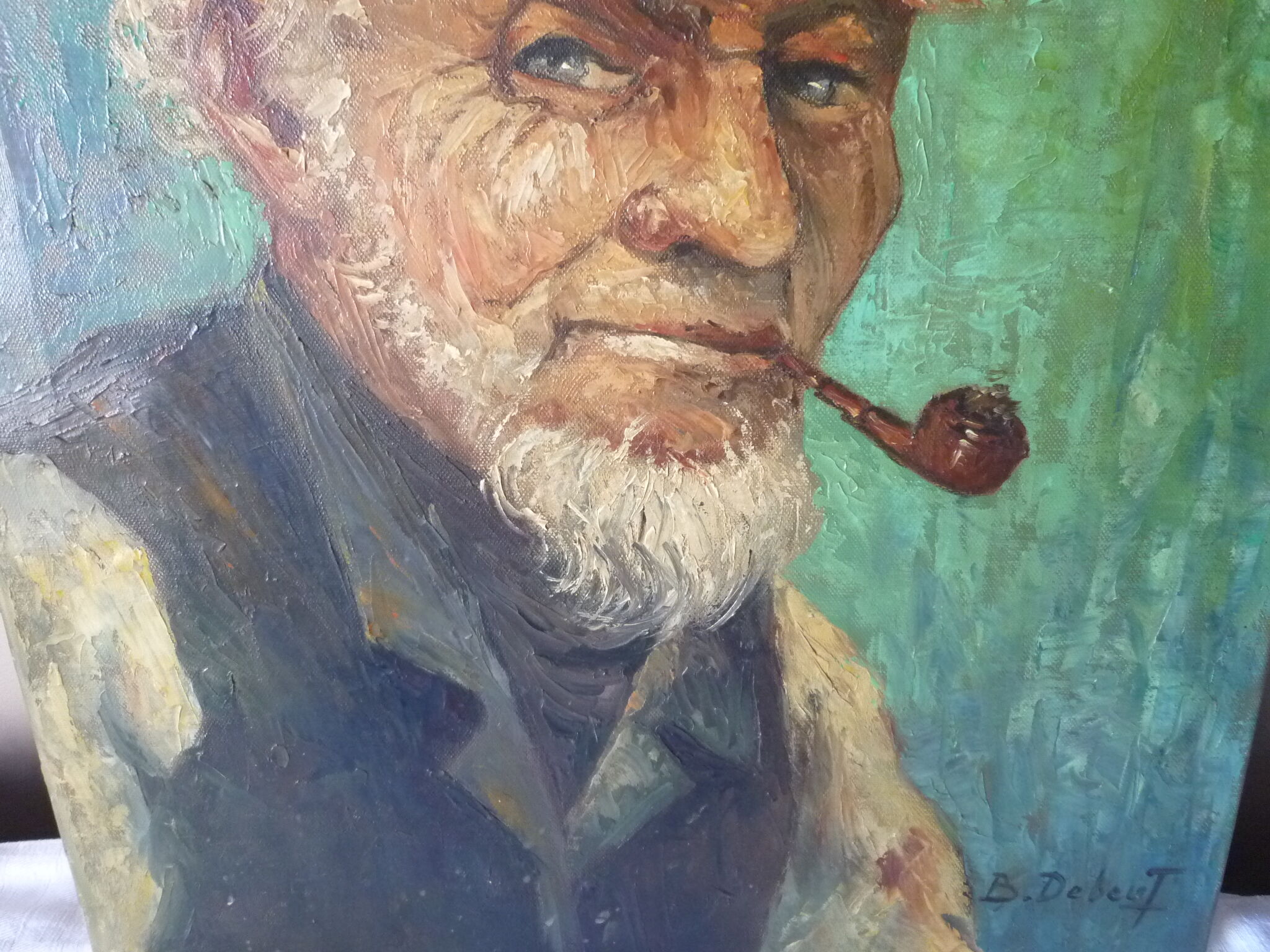 Portrait man with pipe
