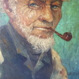 Portrait man with pipe