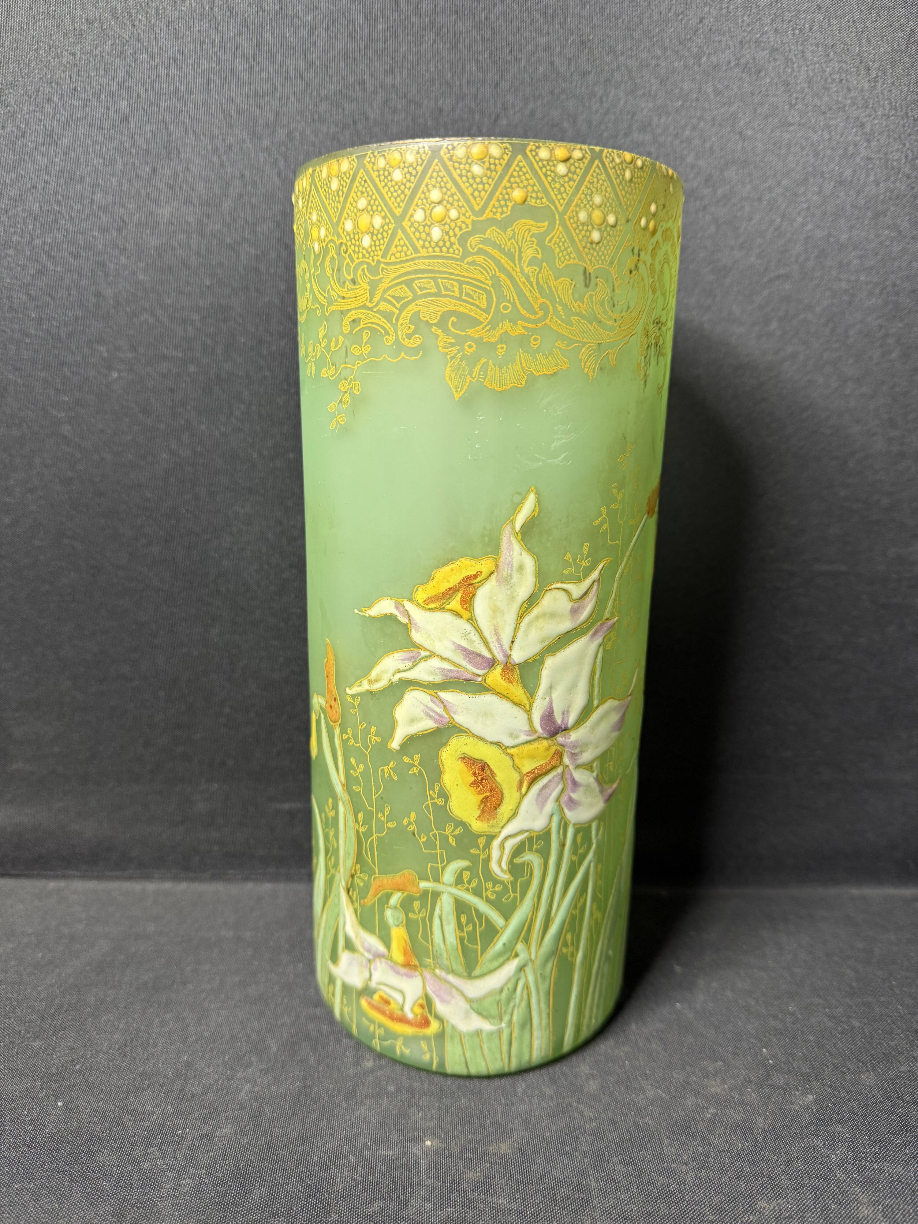Enamelled vase – FT Legras (1839-1916)