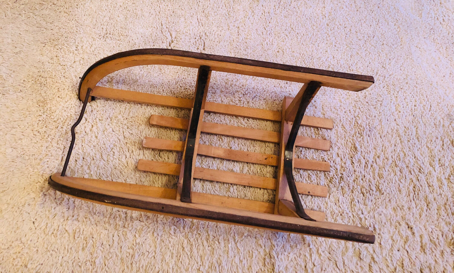 Vintage wooden sled from the 1950s/60s