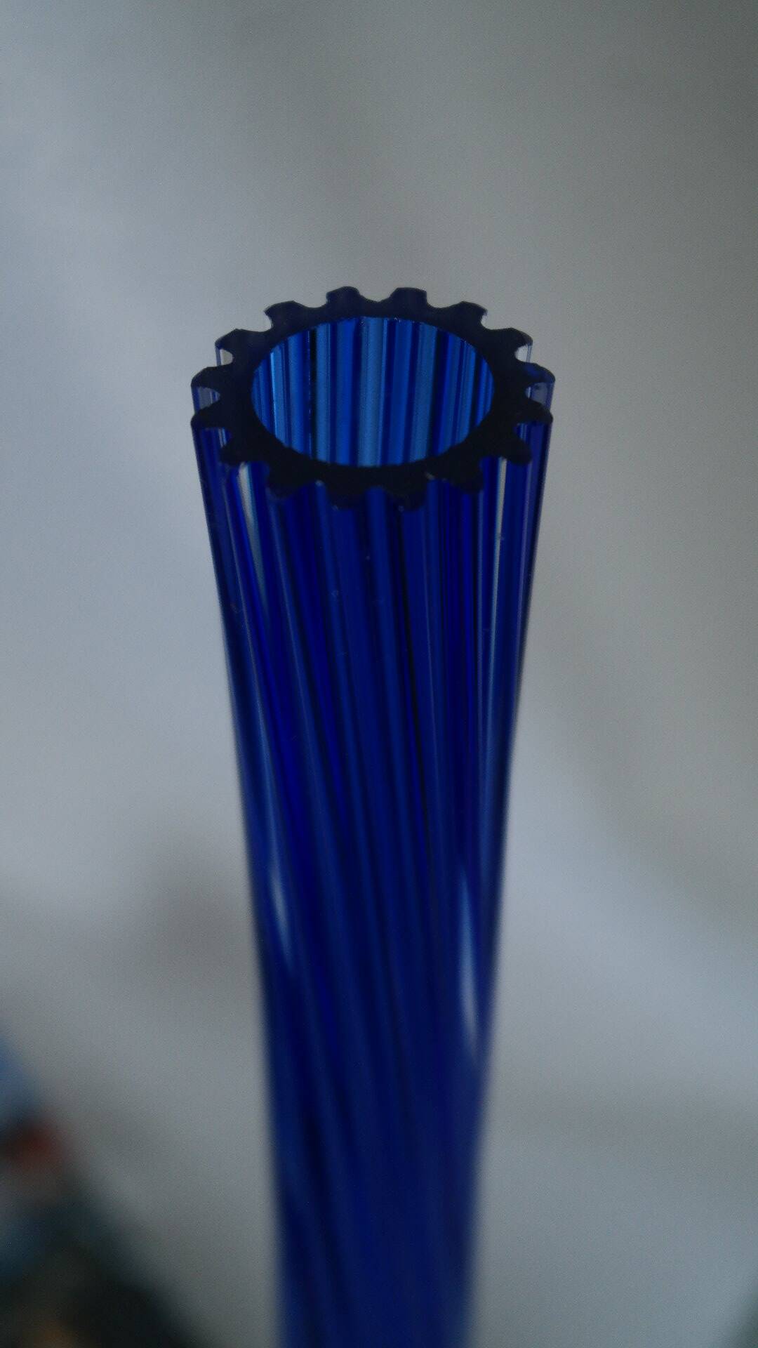 Twisted glass soliflore vase