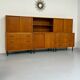 Antique 1950s vintage designer oak modular sideboard