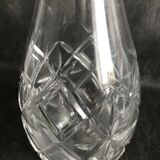 Carafe moderne milieu de siècle cristal taillé avec monture en argent 1034 numéroté