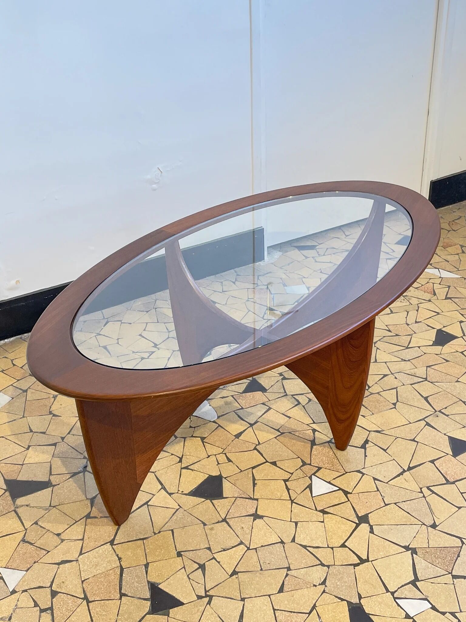 Astro oval coffee table  Victor Wilkins