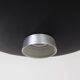 BLACK METAL PENDANT LAMP WITH DIFFUSER BY LOUIS KALFF FOR PHILIPS, 1950S