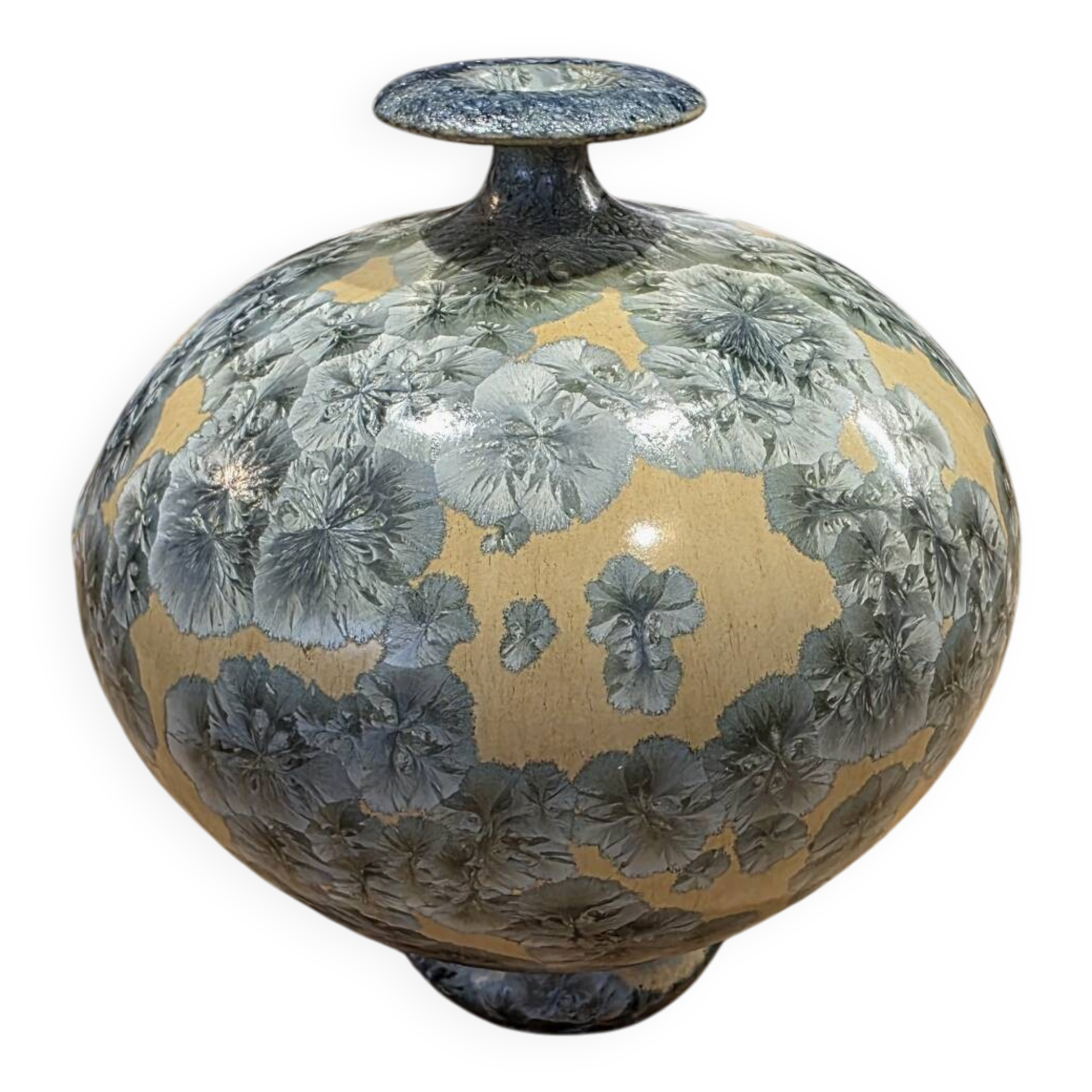 Round vase soliflore Marius Bessone (Vallauris) RARE