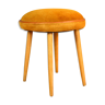 1960s leather stool, Dolnośląska Fabryka Mebli in Świebodzice, Poland