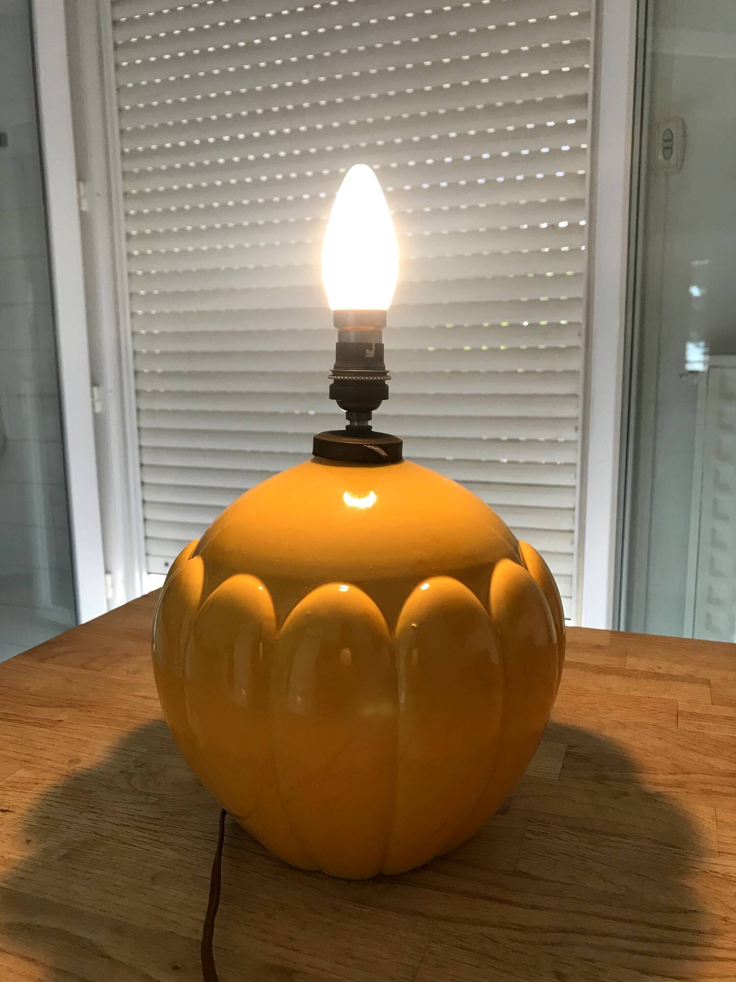 Vintage ceramic lamp by St Clément