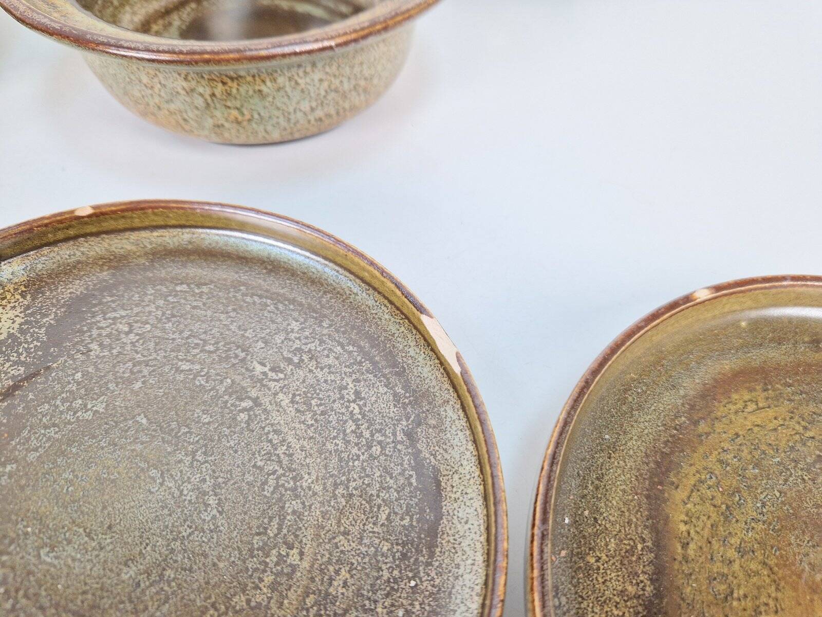 Vintage Arts and Craft Pottery Tableware Set by Gert De Rijk, 1976, Set of 22