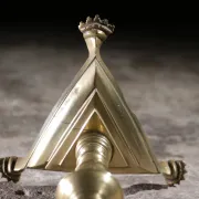 17th-century French brass candlestick – circa 1690