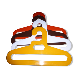 Rigid plastic hangers from the 1970s
